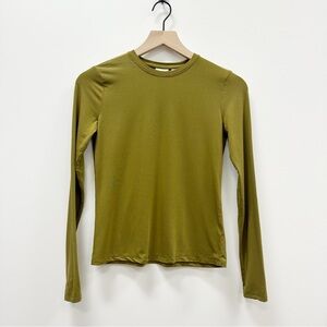 Babaton Aritzia Olive Green Long Sleeve Top - XXS